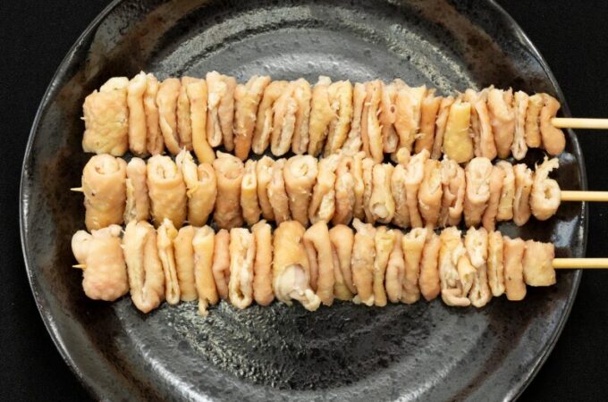 鶏皮ジャンボ串